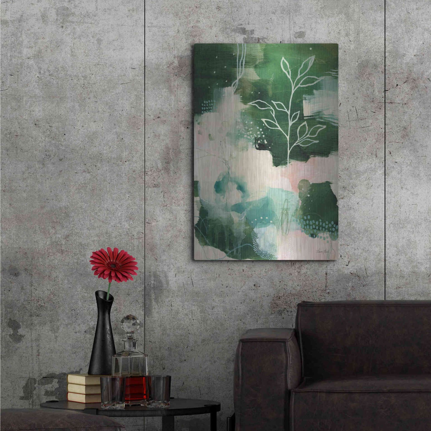 Luxe Metal Art 'Nature Story II' by Laura Horn, Metal Wall Art,24x36