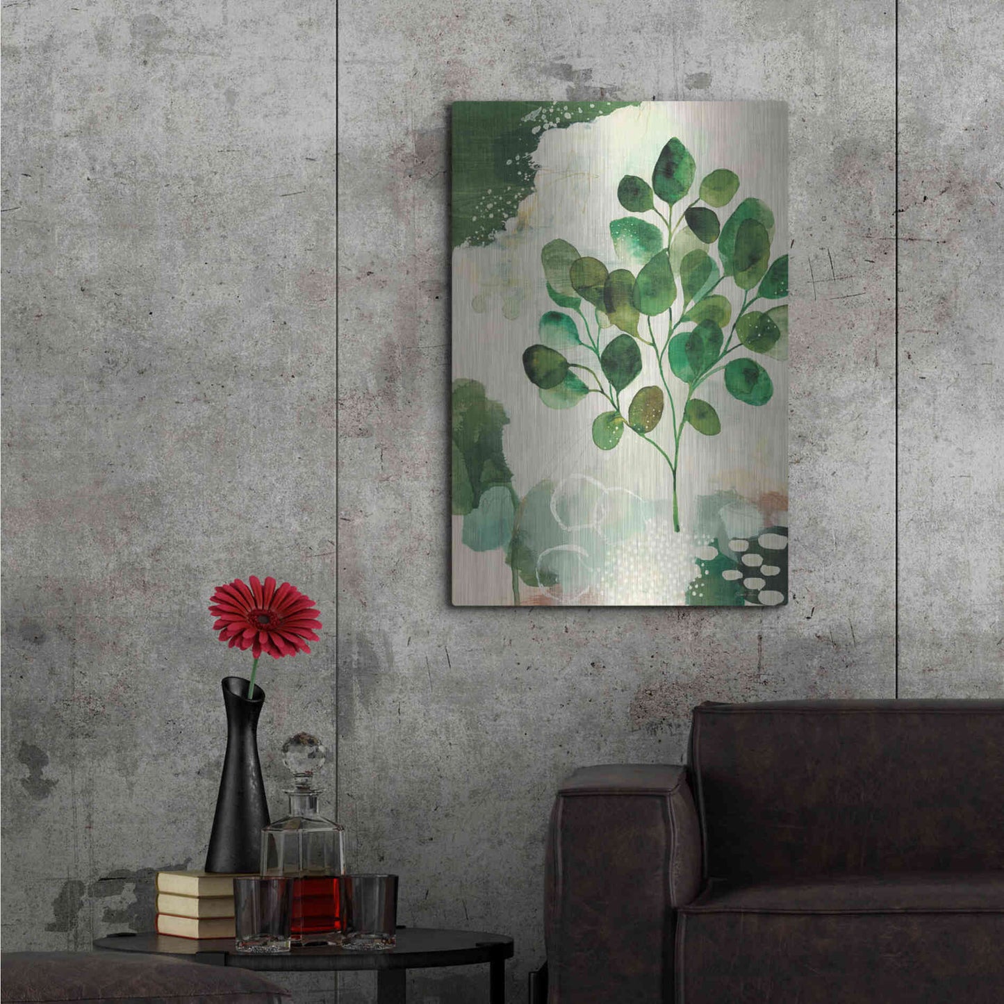 Luxe Metal Art 'Nature Story III' by Laura Horn, Metal Wall Art,24x36