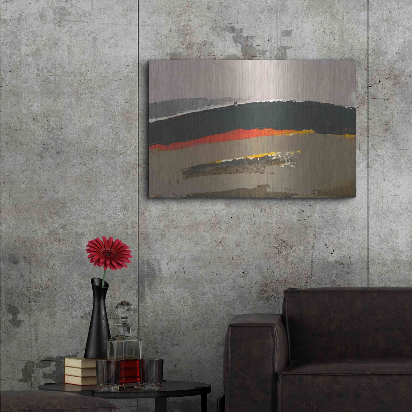 Luxe Metal Art 'Ceide Study III' by Grainne Dowling, Metal Wall Art,36x24