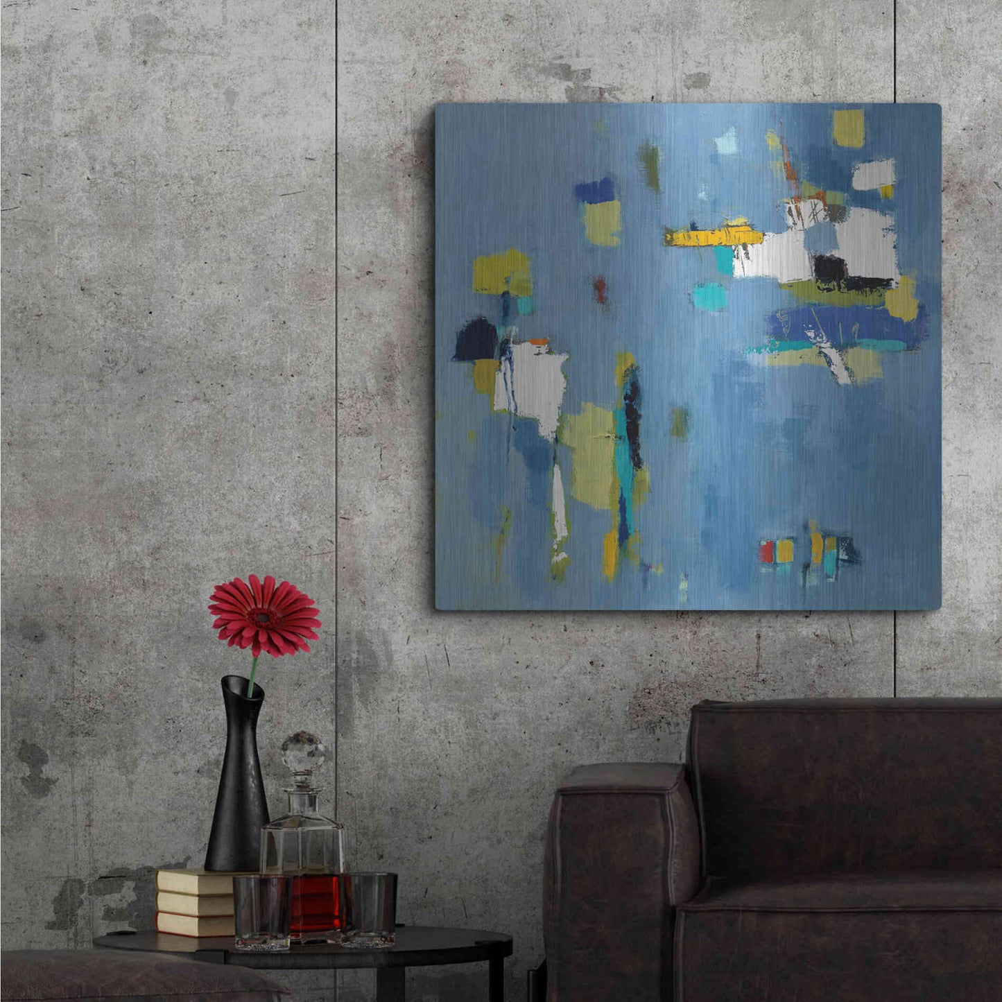 Luxe Metal Art 'Ice Breaker' by Phyllis Adams, Metal Wall Art,36x36