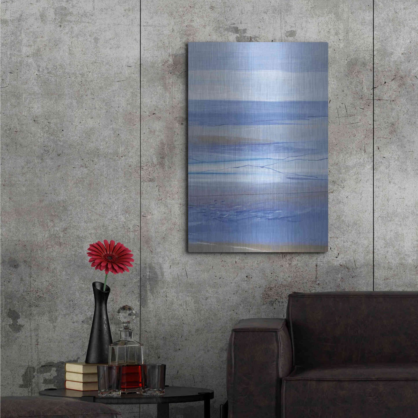 Luxe Metal Art 'Summer Morning III' by Jo Maye, Metal Wall Art,24x36