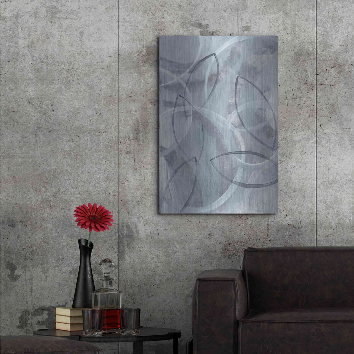 Luxe Metal Art 'Float II' by Jo Maye, Metal Wall Art,24x36