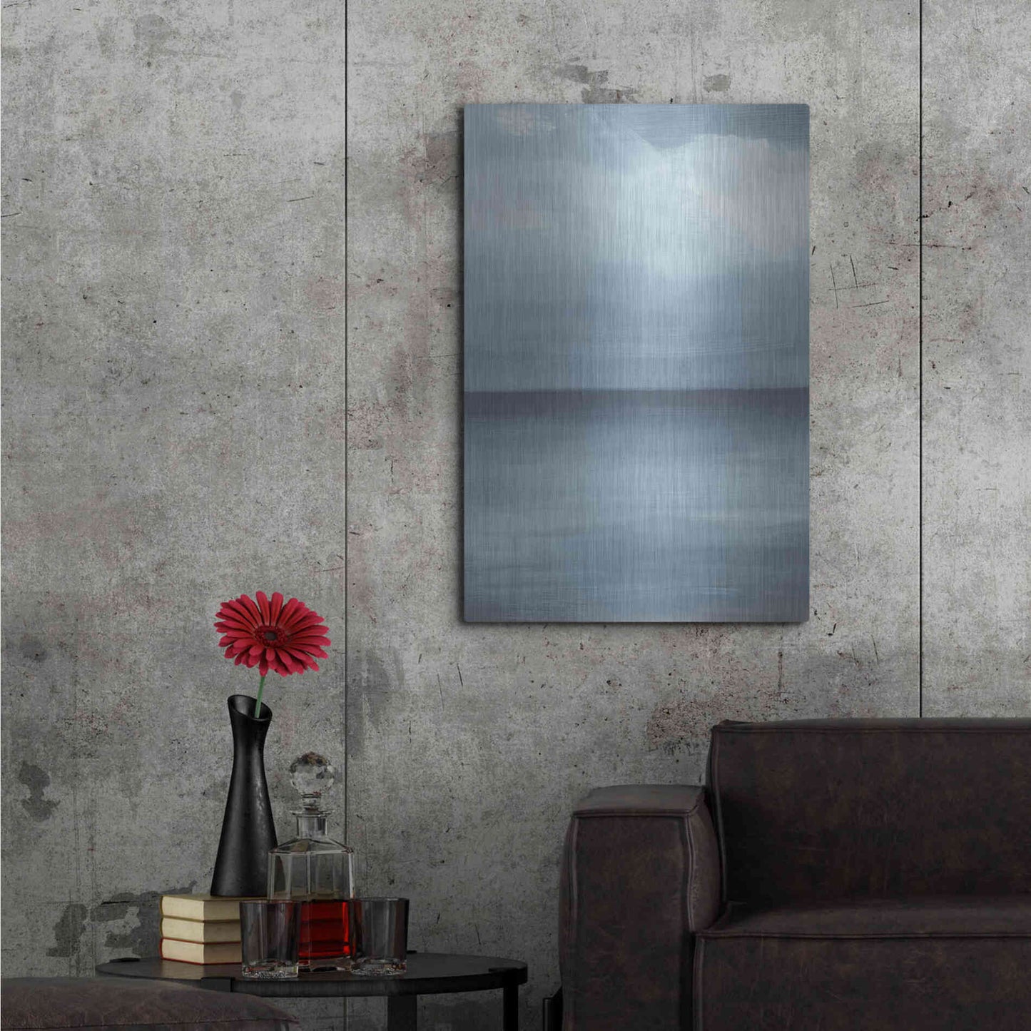 Luxe Metal Art 'Seascape III' by Jo Maye, Metal Wall Art,24x36