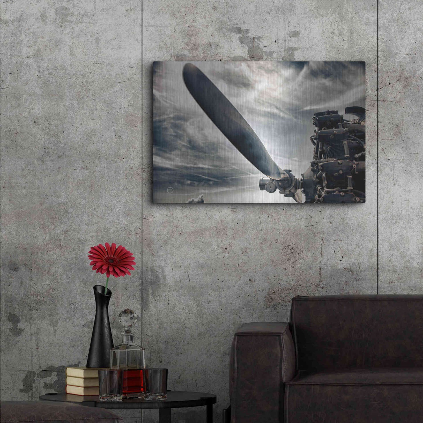 Luxe Metal Art 'Aero Maquina' by Nathan Larson, Metal Wall Art,36x24