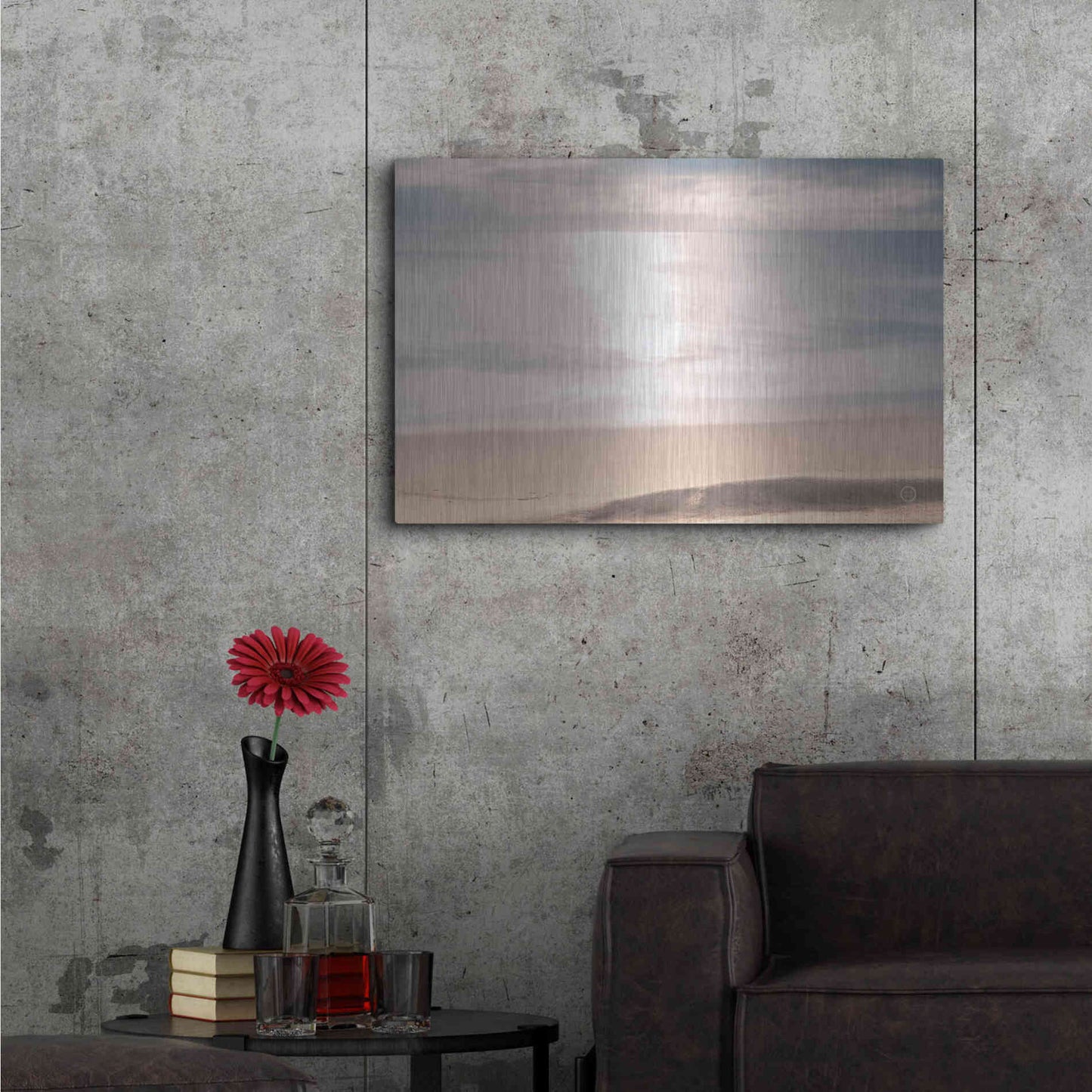 Luxe Metal Art 'Smooth Waters' by Nathan Larson, Metal Wall Art,36x24