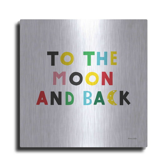 'To the Moon and Back' by Ann Kelle Designs, Metal Wall Art