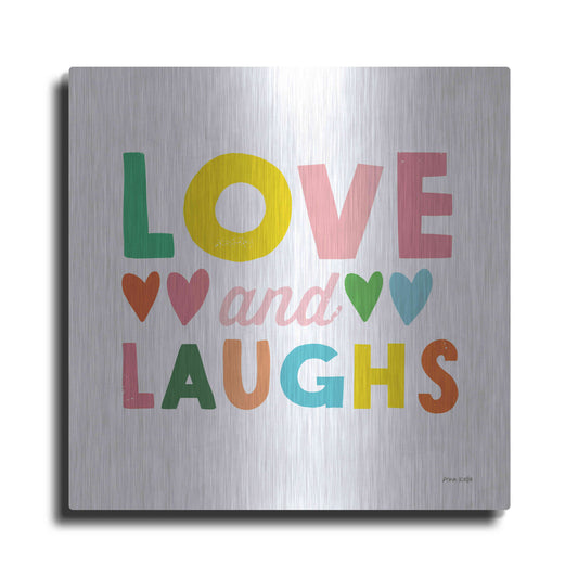 'Love and Laughs' by Ann Kelle Designs, Metal Wall Art