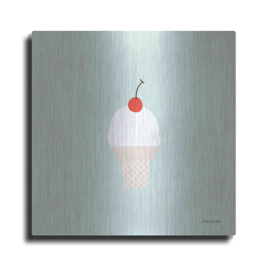 'Ice Cream Cone II' by Ann Kelle Designs, Metal Wall Art
