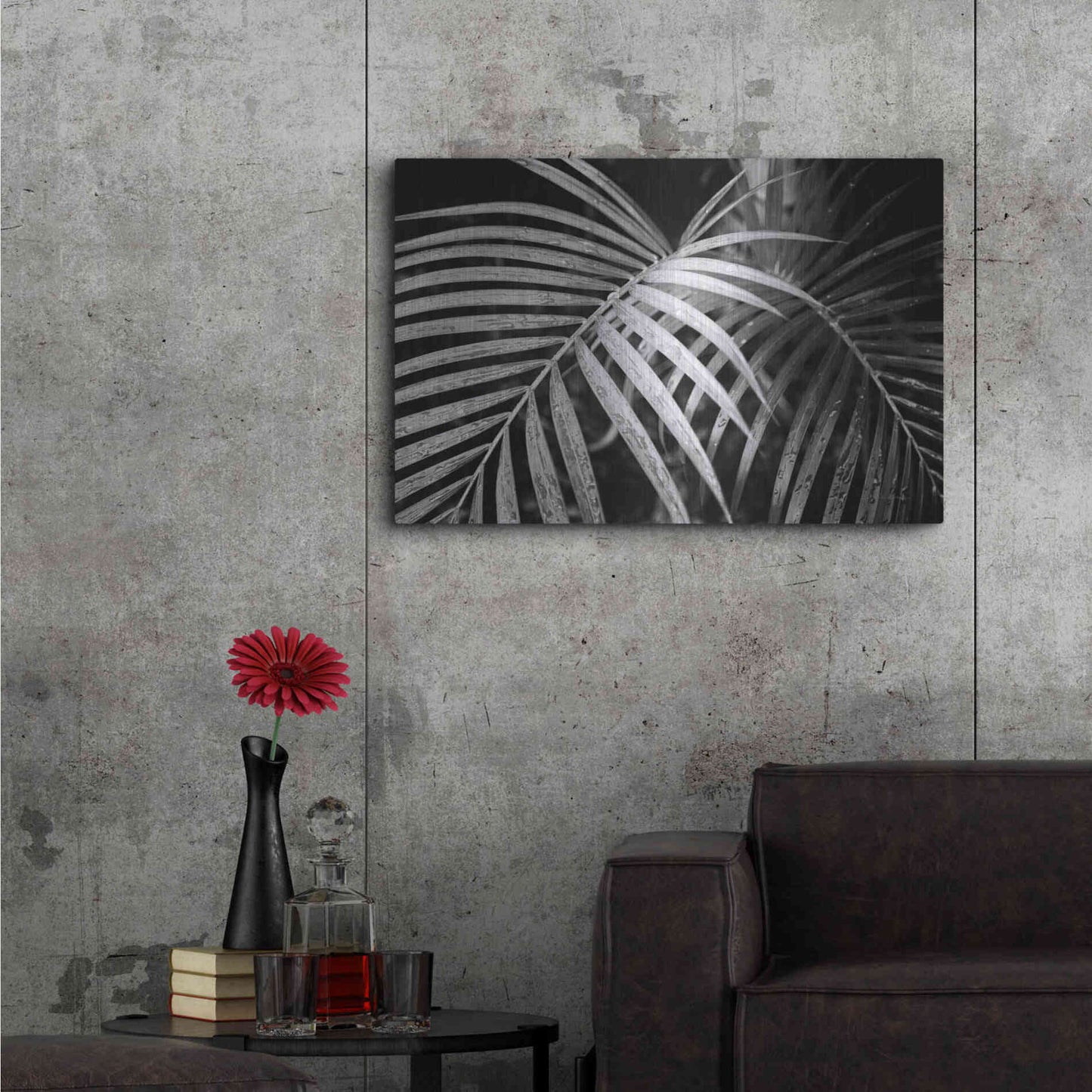 Luxe Metal Art 'Palm Fronds' by Debra Van Swearingen, Metal Wall Art,36x24