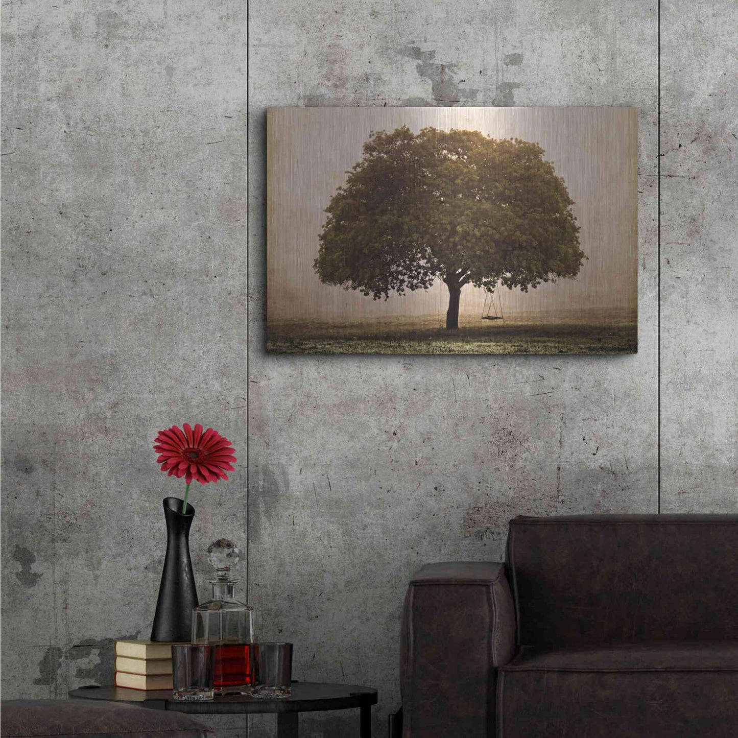 Luxe Metal Art 'The Hopeful Oak' by Debra Van Swearingen, Metal Wall Art,36x24