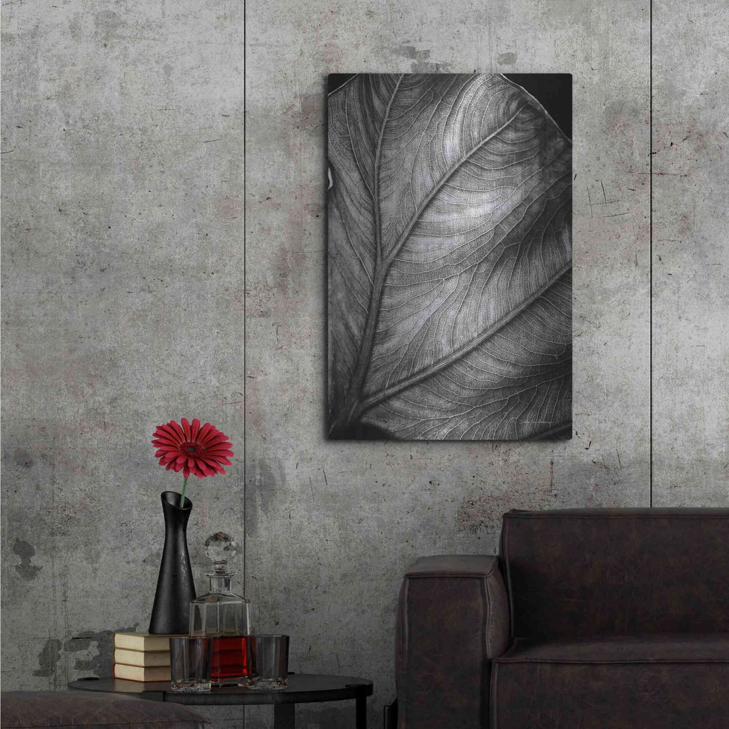 Luxe Metal Art 'Elephant Ear II' by Debra Van Swearingen, Metal Wall Art,24x36