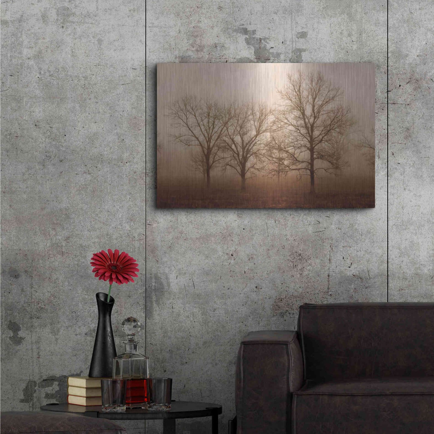 Luxe Metal Art 'Morning Calm III' by Debra Van Swearingen, Metal Wall Art,36x24