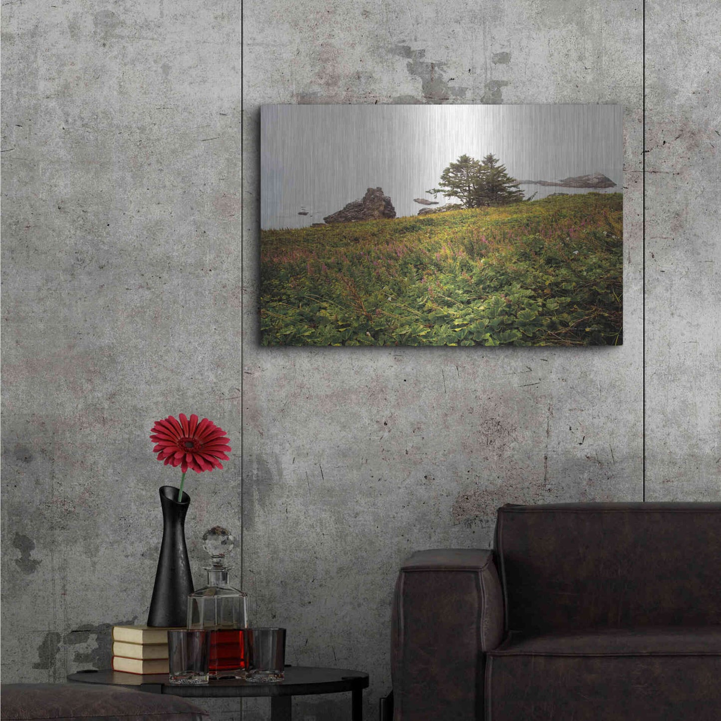 Luxe Metal Art 'Oregon Coast' by Debra Van Swearingen, Metal Wall Art,36x24