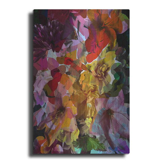 Luxe Metal Art 'Abstract Floral' by Shandra Smith, Metal Wall Art
