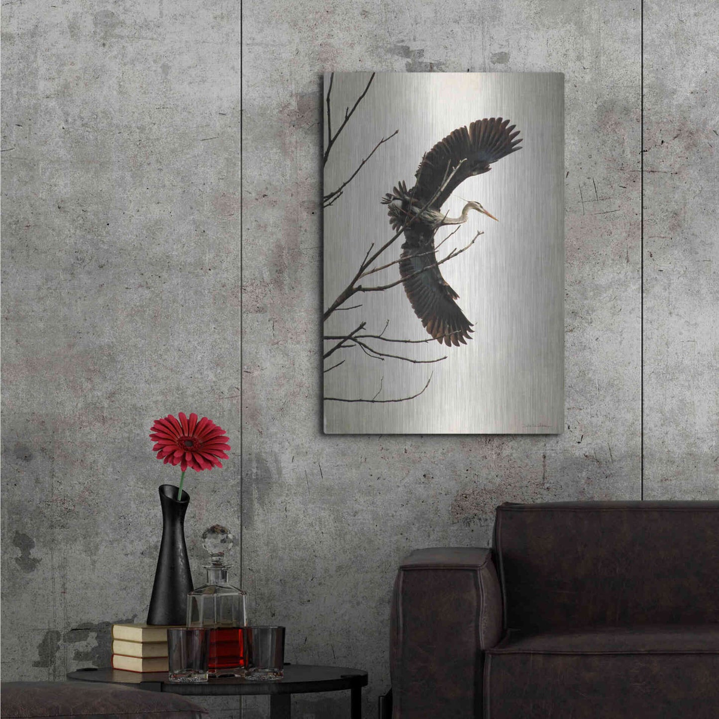 Luxe Metal Art 'Grace' by Debra Van Swearingen, Metal Wall Art,24x36