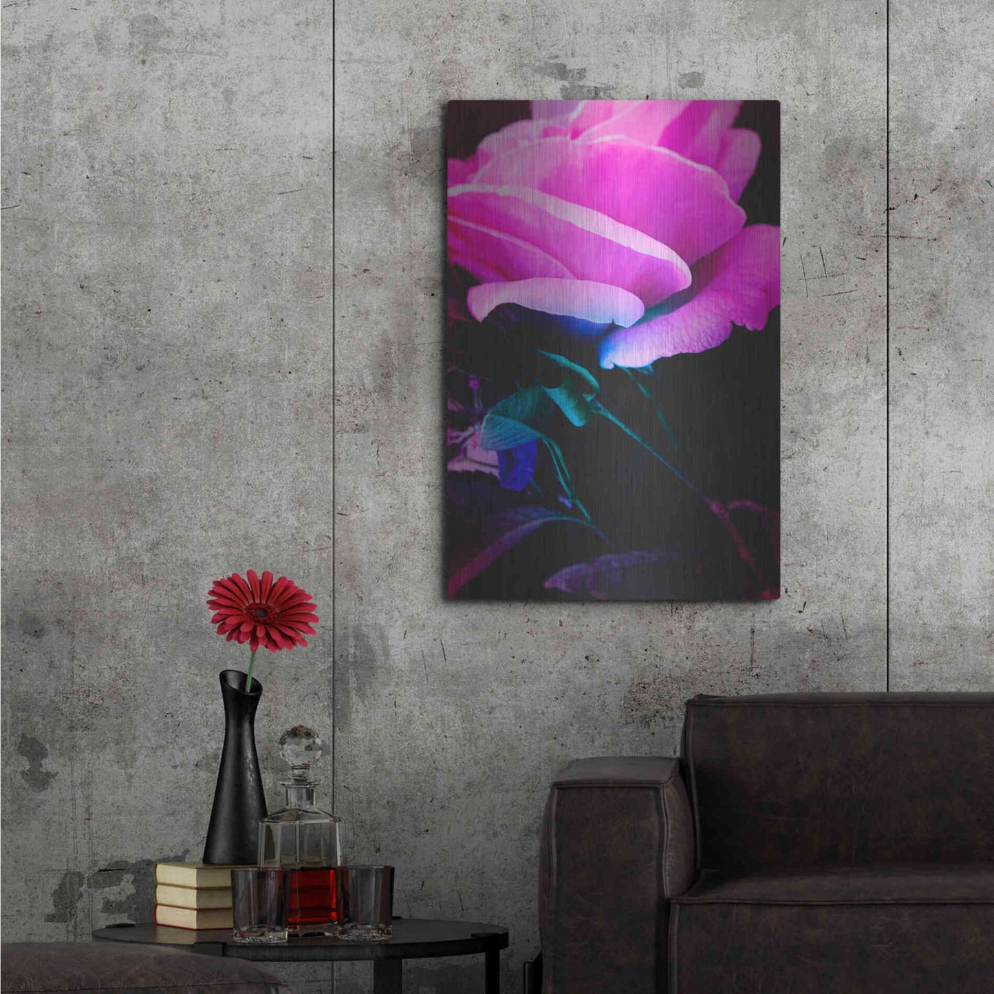 Luxe Metal Art 'Eternal Passion' by Cesare Bellassai, Metal Wall Art,24x36
