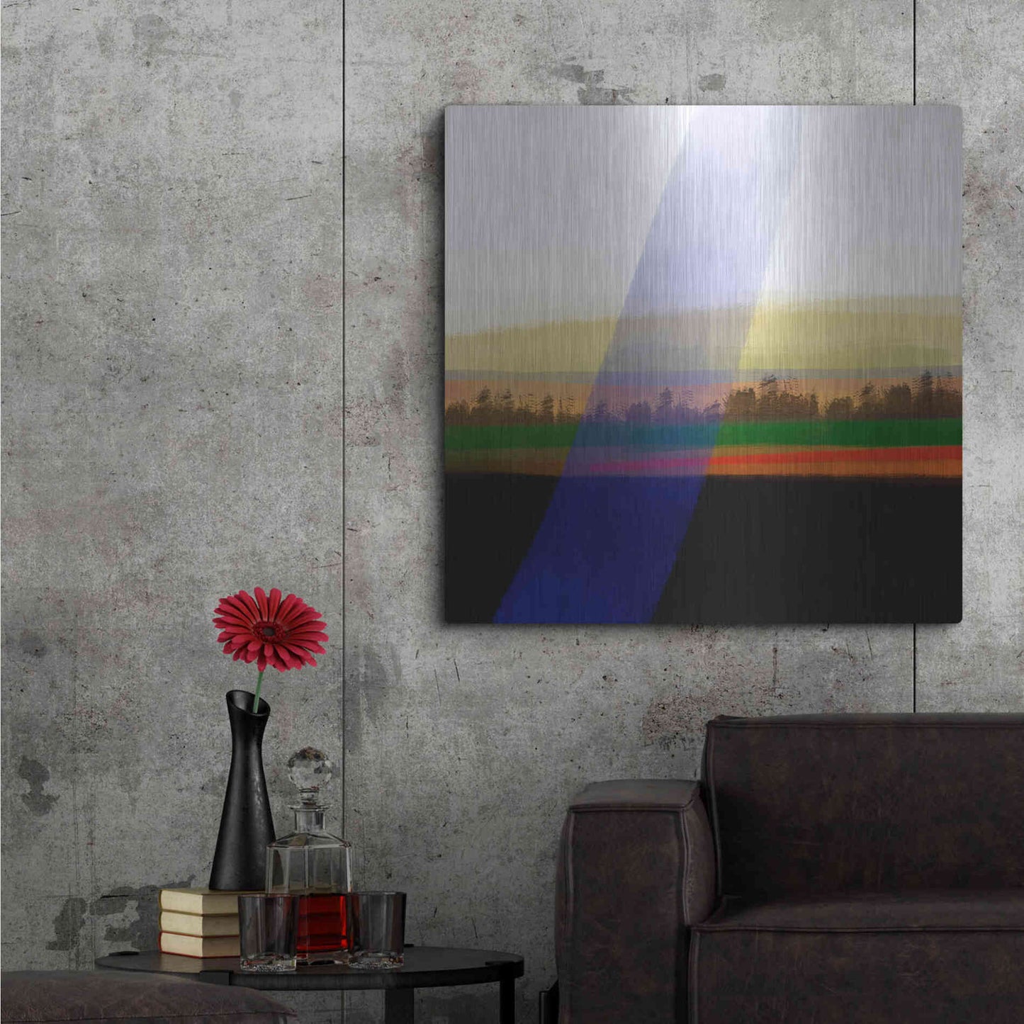 Luxe Metal Art 'Morning Thought' by Cesare Bellassai, Metal Wall Art,36x36