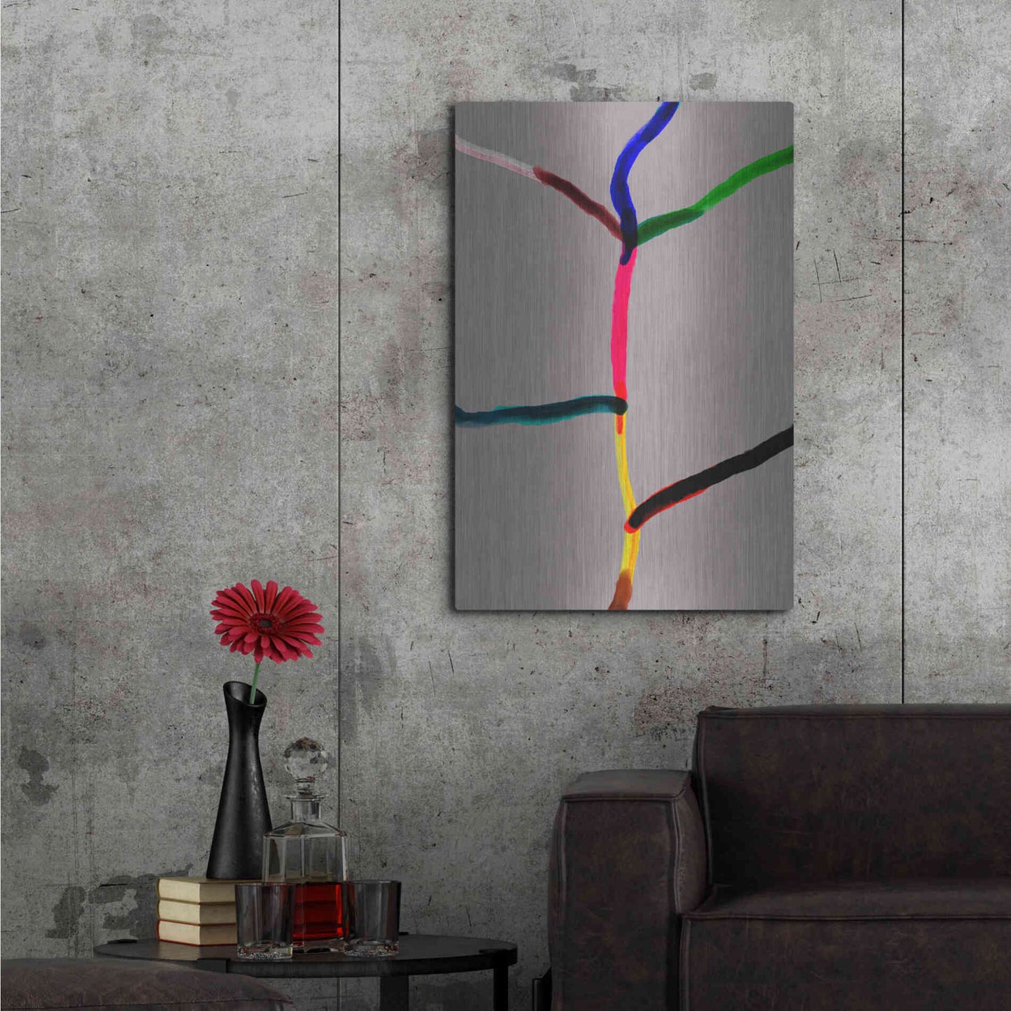 Luxe Metal Art 'The Tree of Happiness' by Cesare Bellassai, Metal Wall Art,24x36