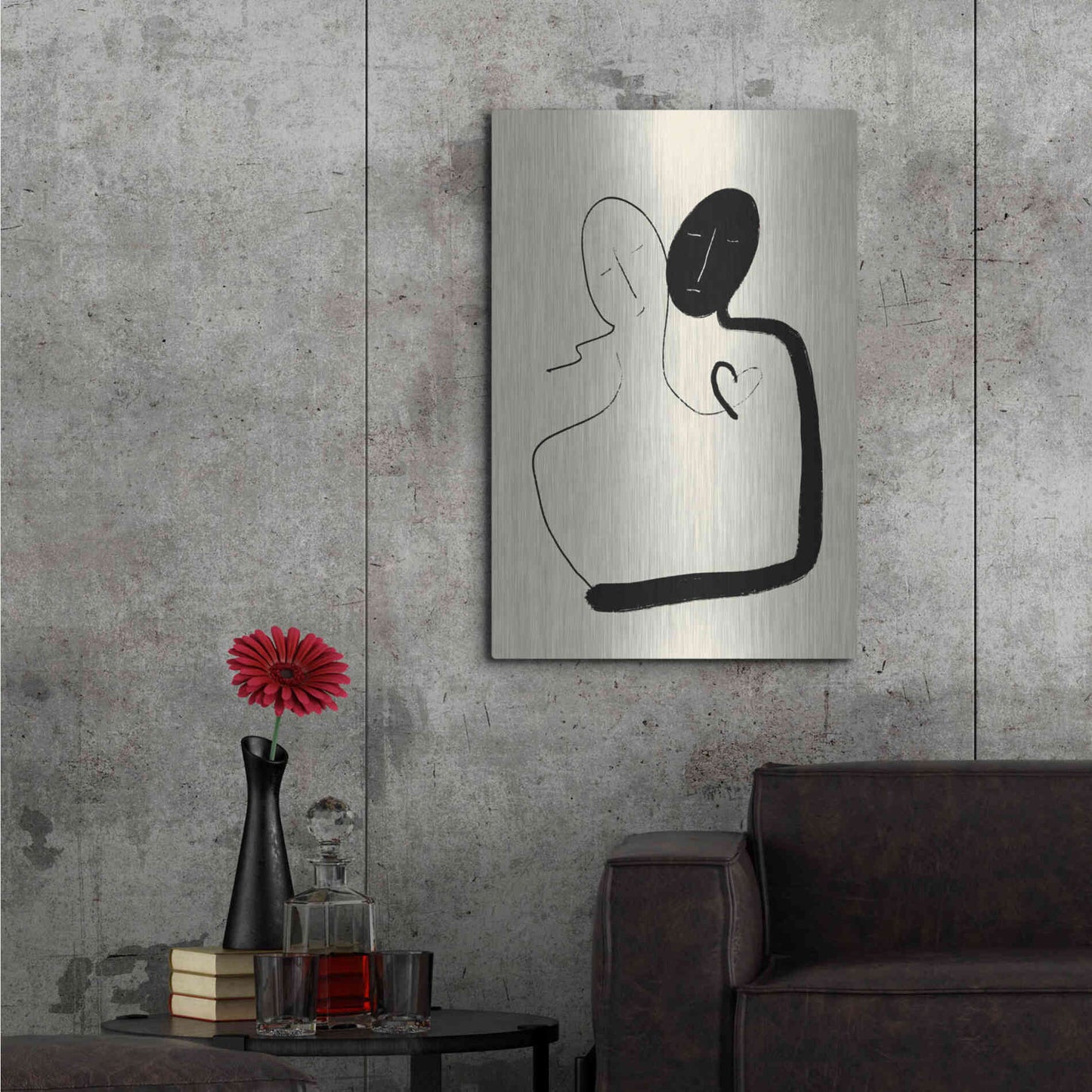 Luxe Metal Art 'Together' by Cesare Bellassai, Metal Wall Art,24x36