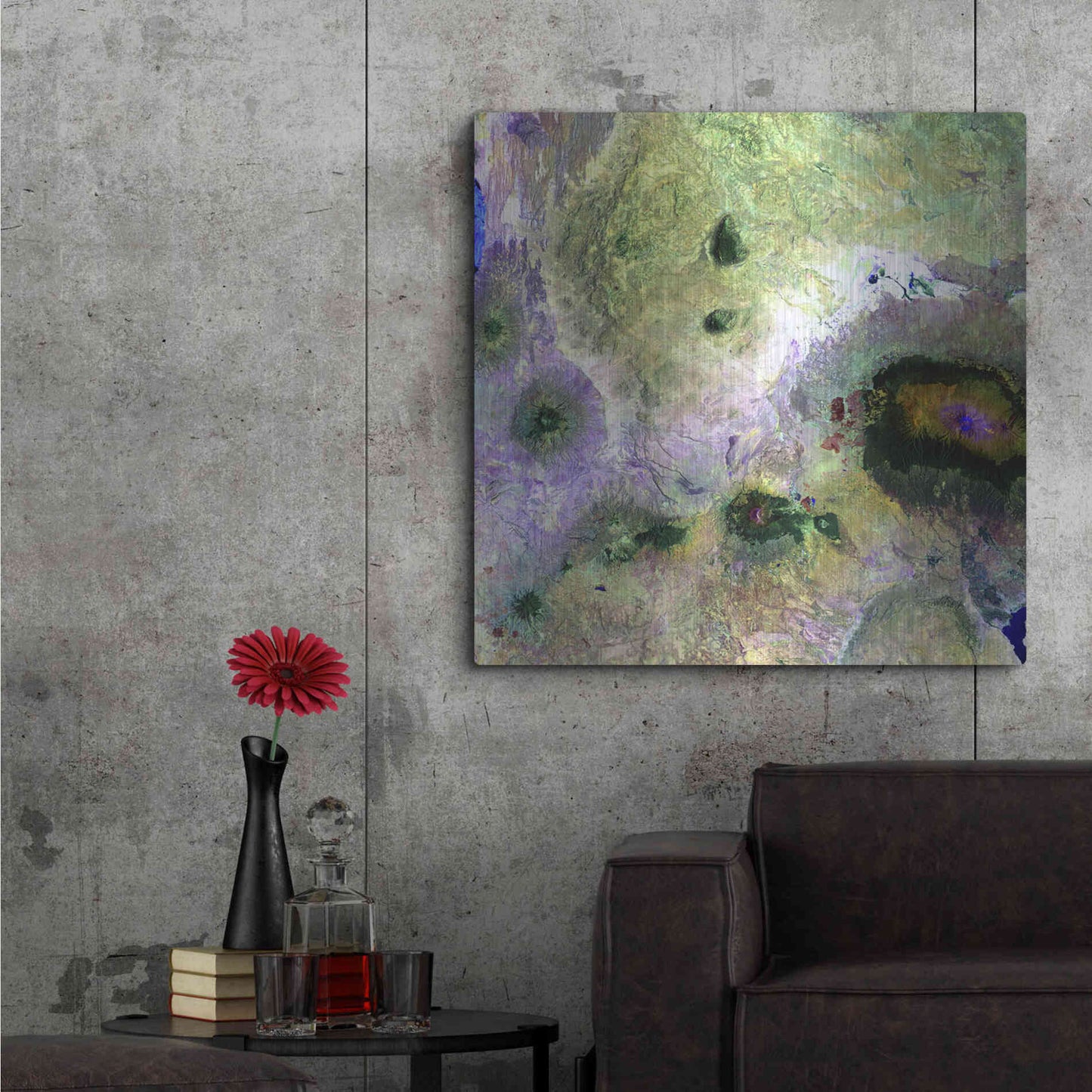 Luxe Metal Art 'Earth as Art: Kilimanjaro' Metal Wall Art,36x36