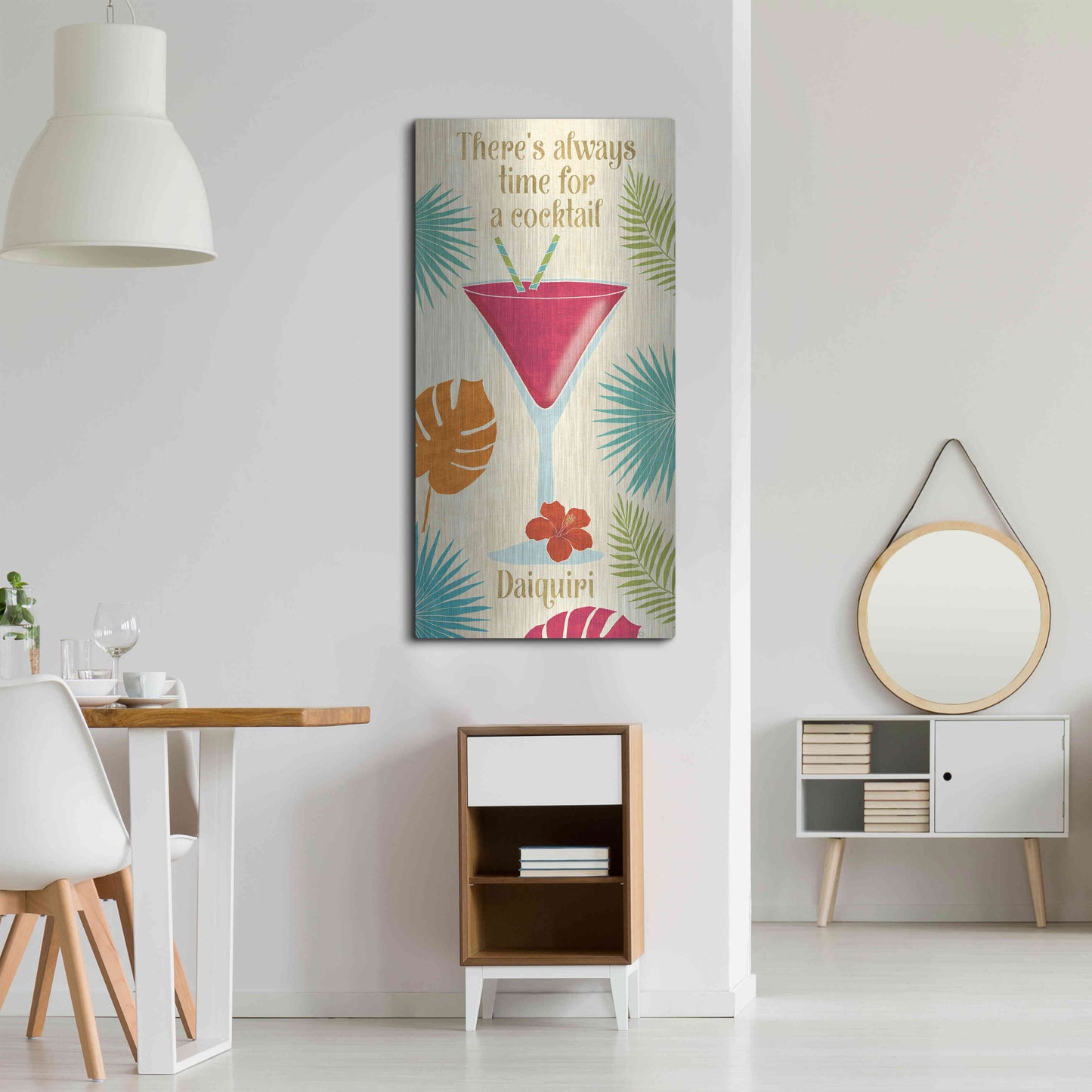 Luxe Metal Art 'Exotic Breeze XIII' by Veronique Charron, Metal Wall Art,24x48