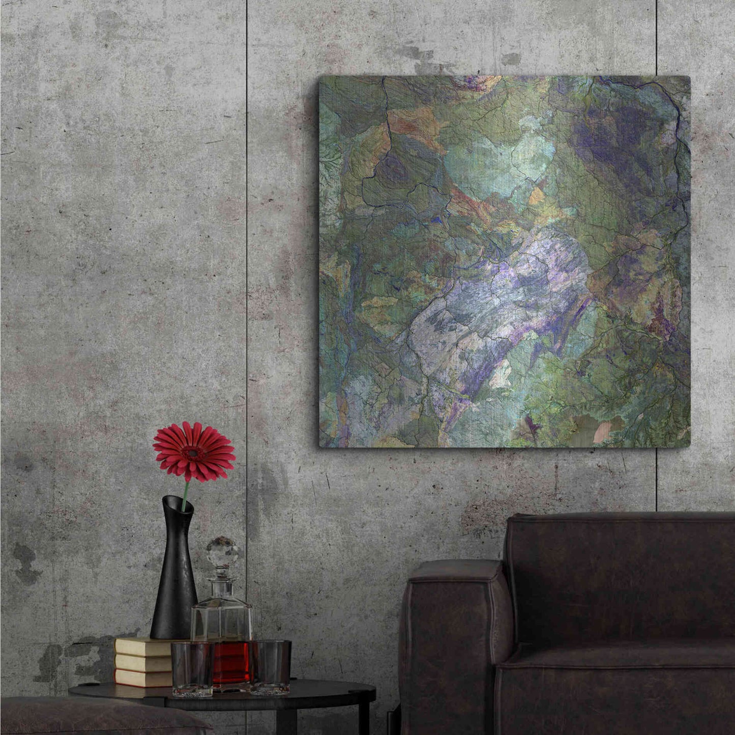 Luxe Metal Art 'Earth as Art: Great Sandy Desert' Metal Wall Art,36x36
