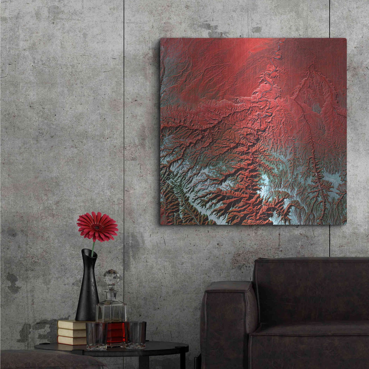 Luxe Metal Art 'Earth as Art: Desolation Canyon' Metal Wall Art,36x36