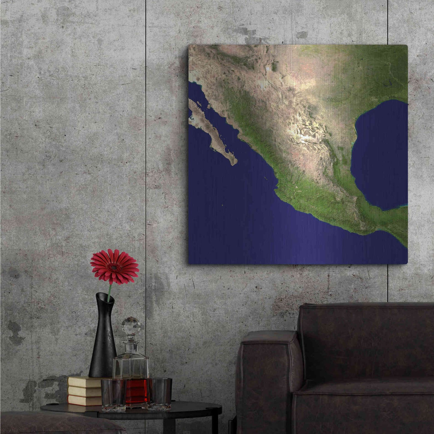 Luxe Metal Art 'Earth as Art: Mexico and Central America' Metal Wall Art,36x36