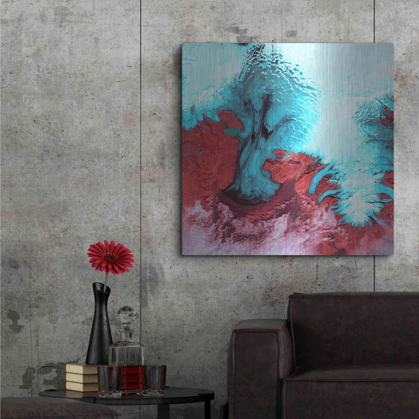 Luxe Metal Art 'Earth as Art: Vatnajokull' Metal Wall Art,36x36