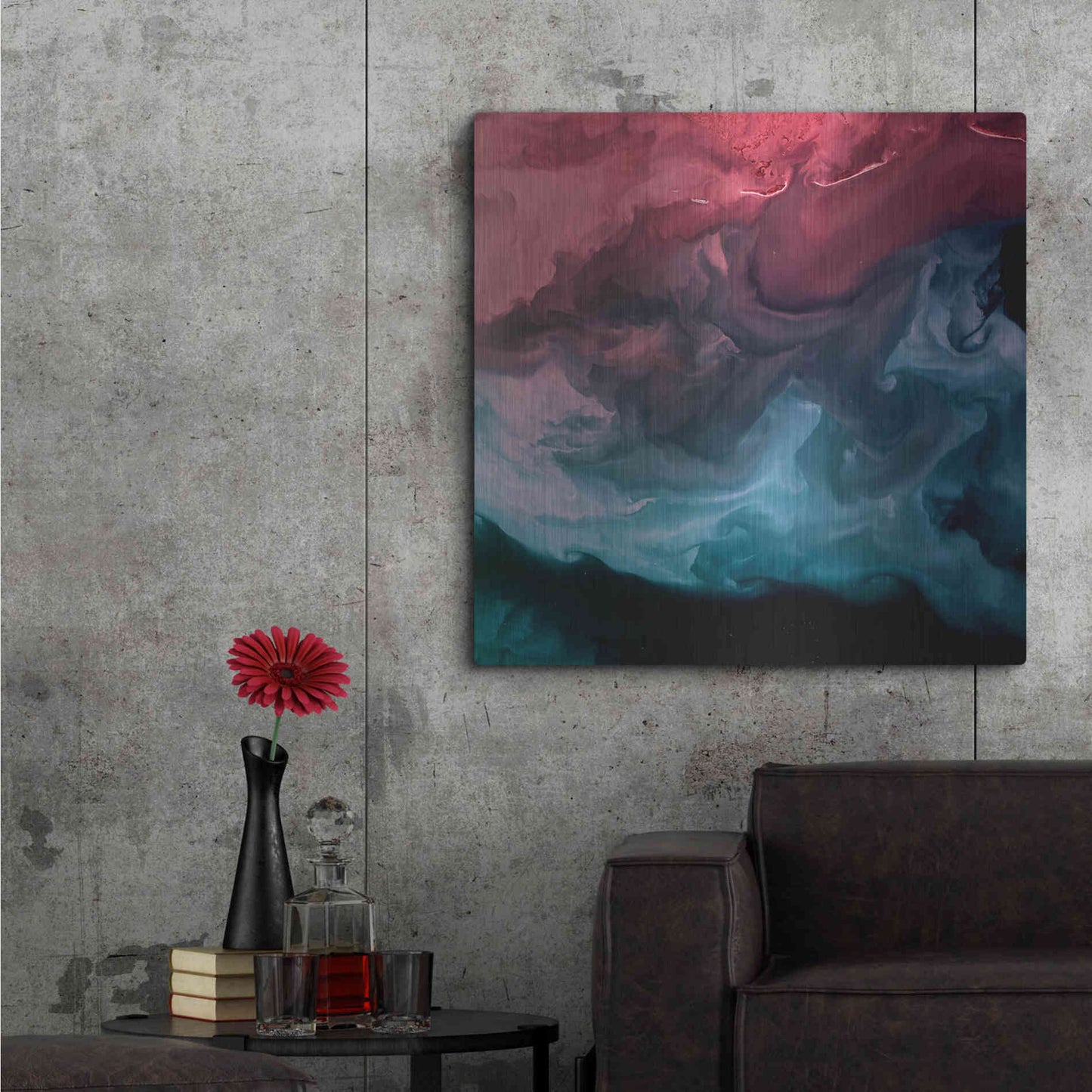 Luxe Metal Art 'Earth as Art: Serene Expressions,' Metal Wall Art,36x36