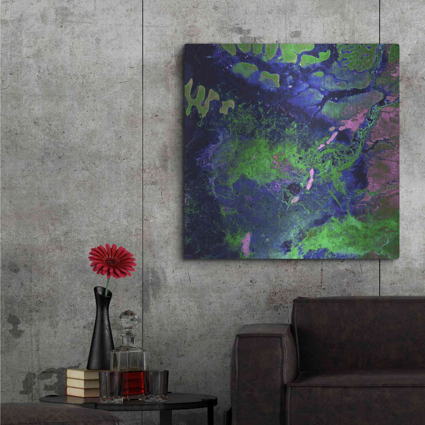 Luxe Metal Art 'Earth as Art: Wondrous Wetlands,' Metal Wall Art,36x36
