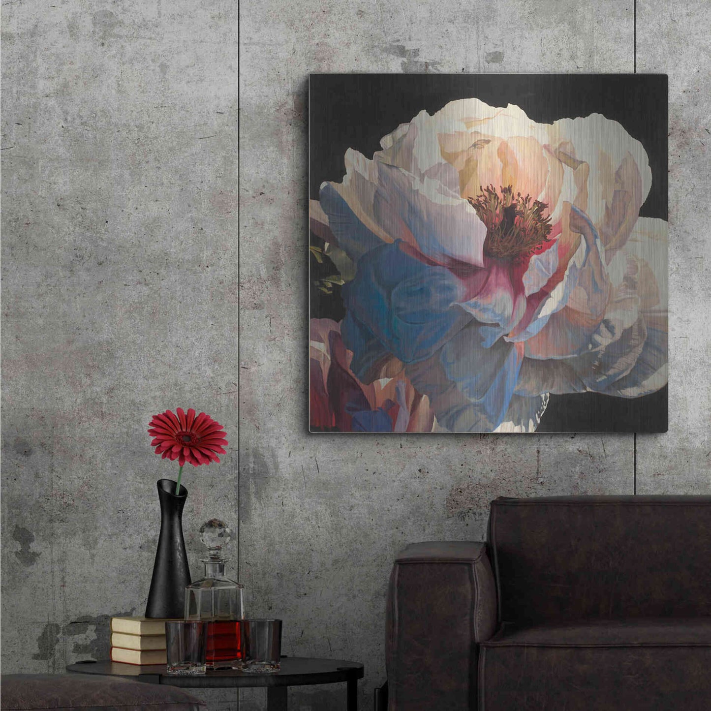 Luxe Metal Art 'Morning Glow I' by James Wiens, Metal Wall Art,36x36