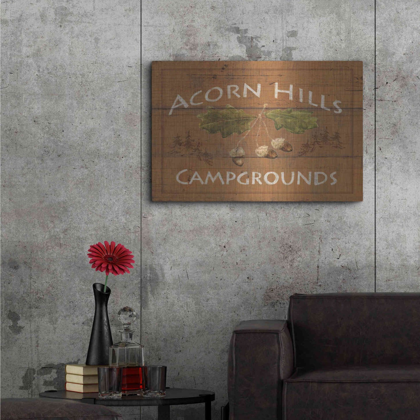 Luxe Metal Art 'Lodge Signs I' by James Wiens, Metal Wall Art,36x24