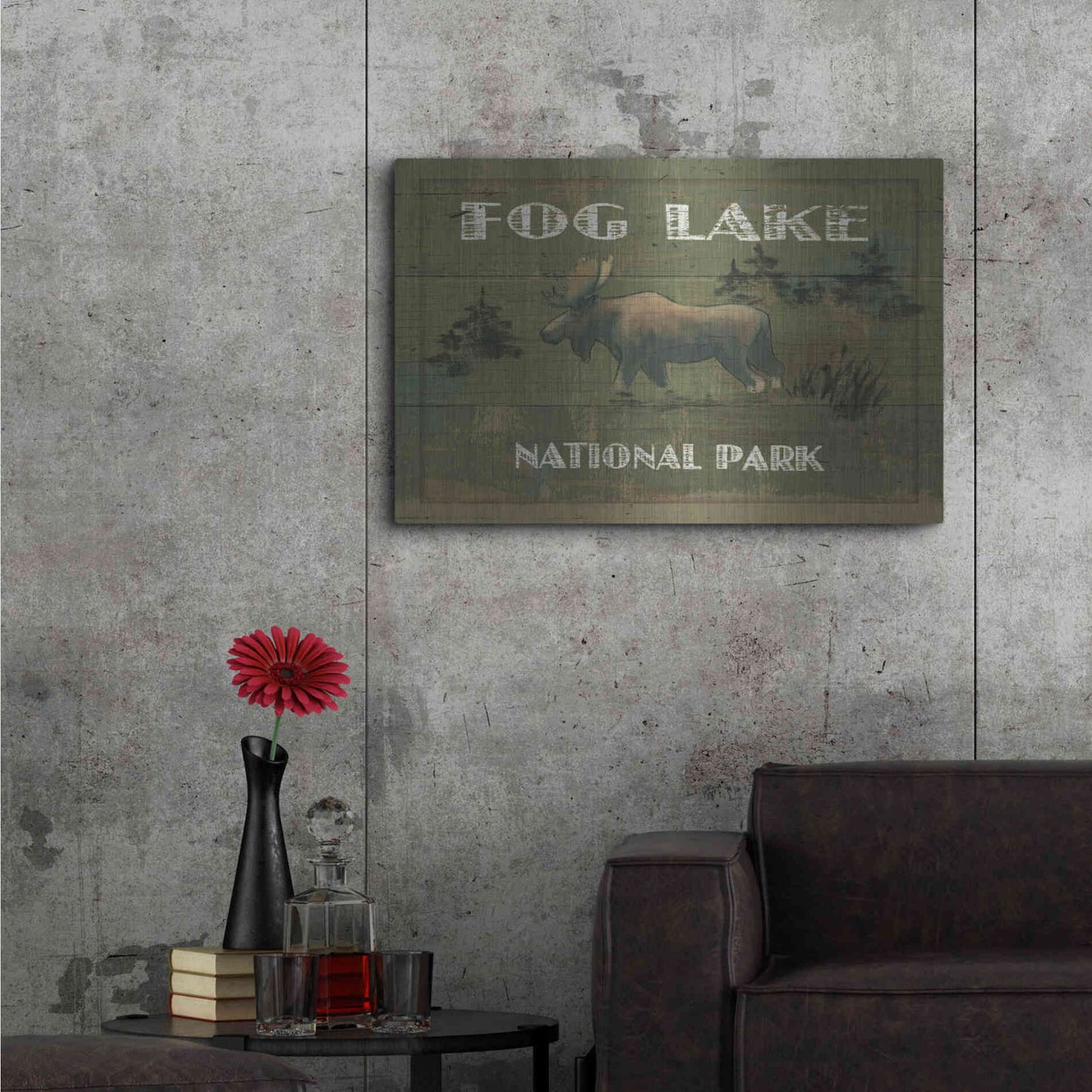 Luxe Metal Art 'Lodge Signs VI' by James Wiens, Metal Wall Art,36x24