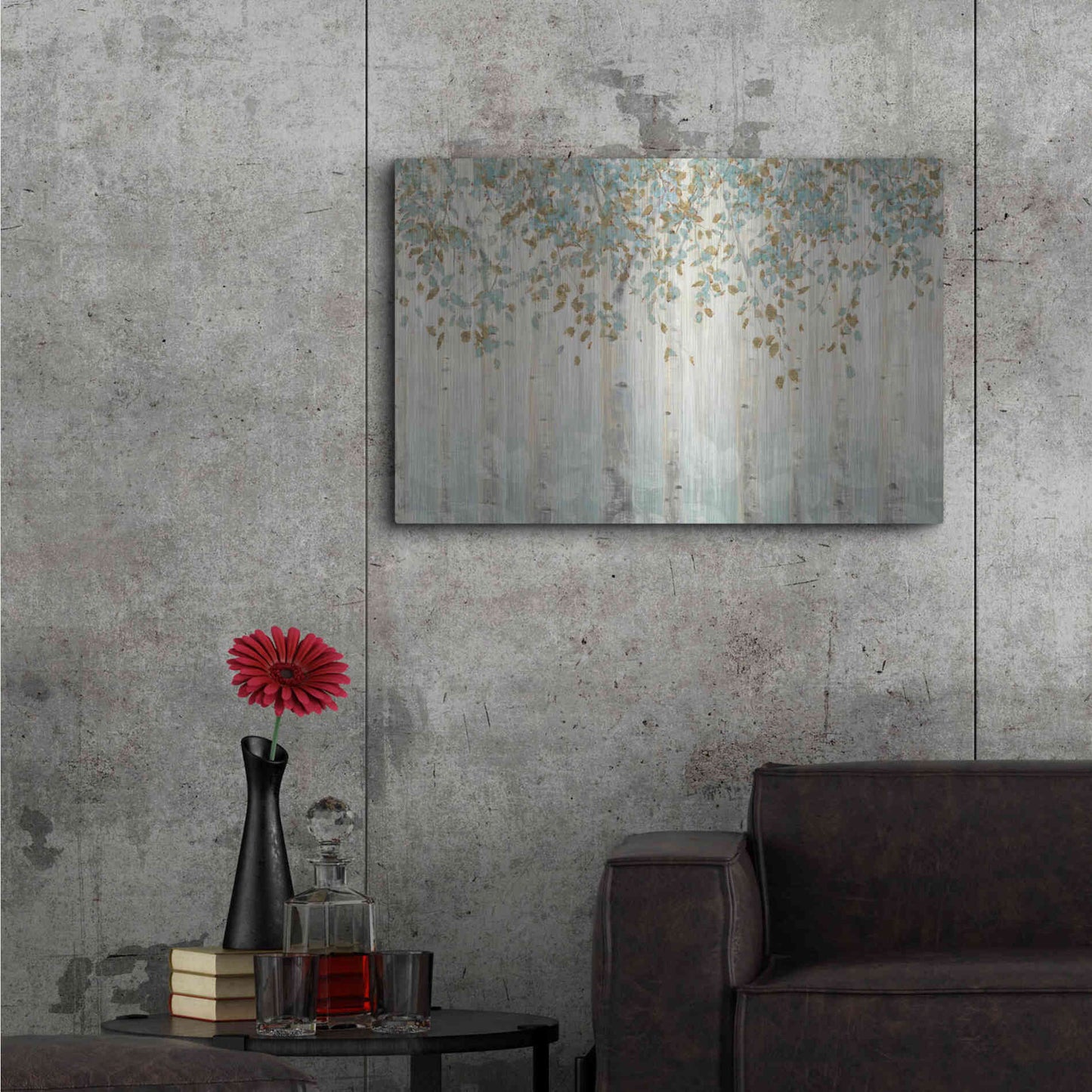 Luxe Metal Art 'Dream Forest I' by James Wiens, Metal Wall Art,36x24