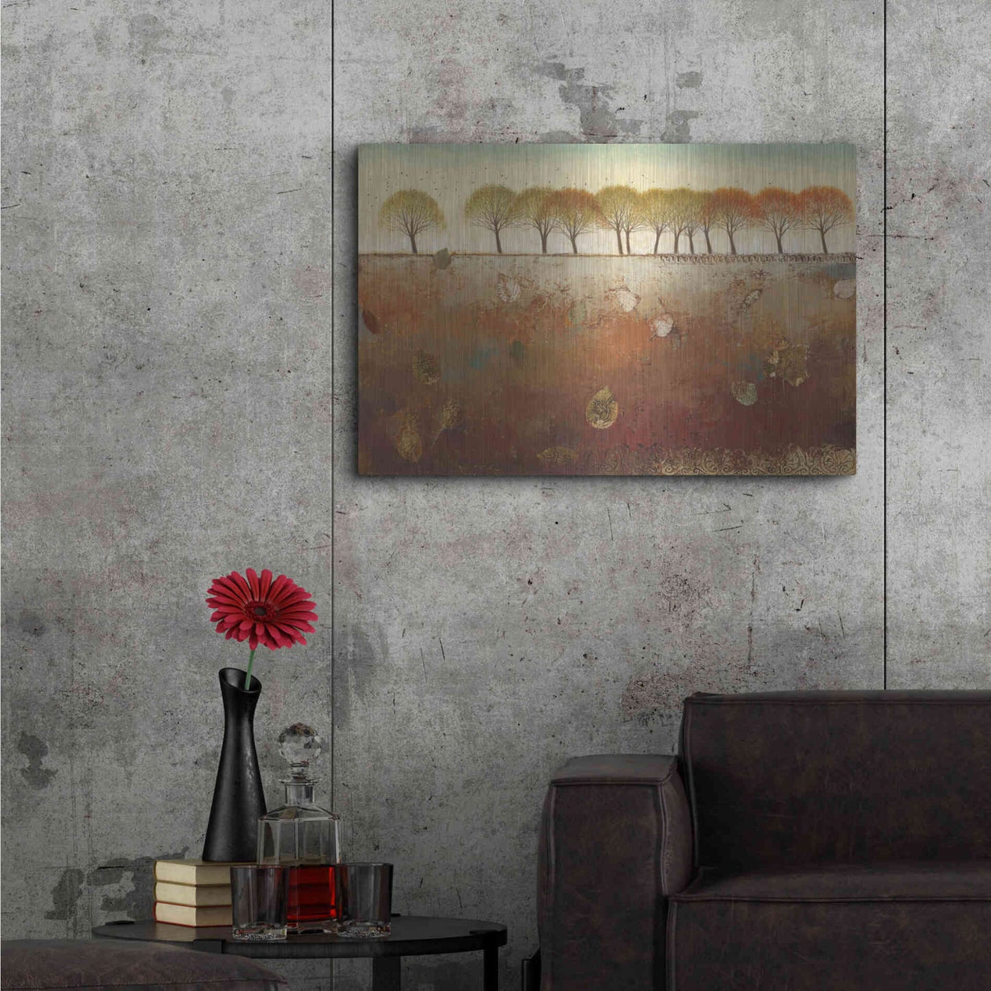 Luxe Metal Art 'Field and Forest' by James Wiens, Metal Wall Art,36x24