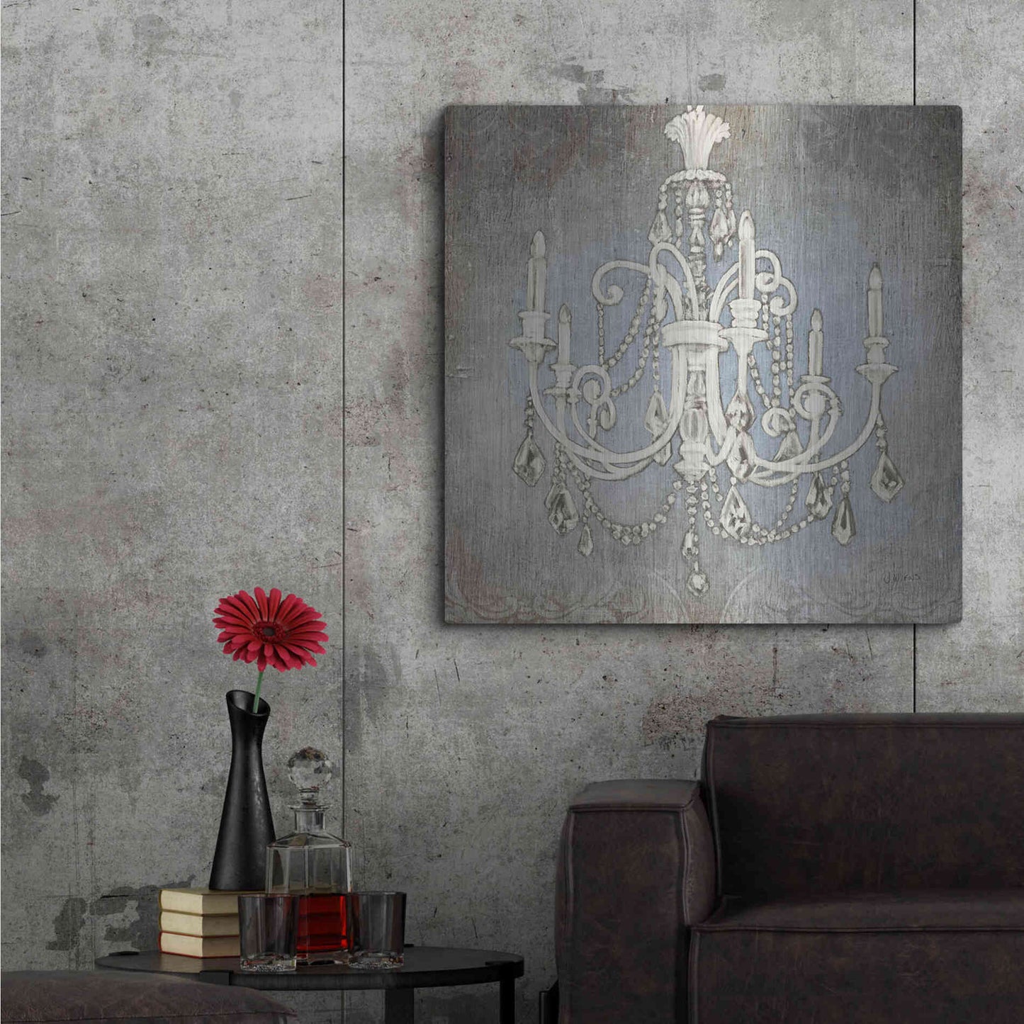 Luxe Metal Art 'Luxurious Lights III' by James Wiens, Metal Wall Art,36x36