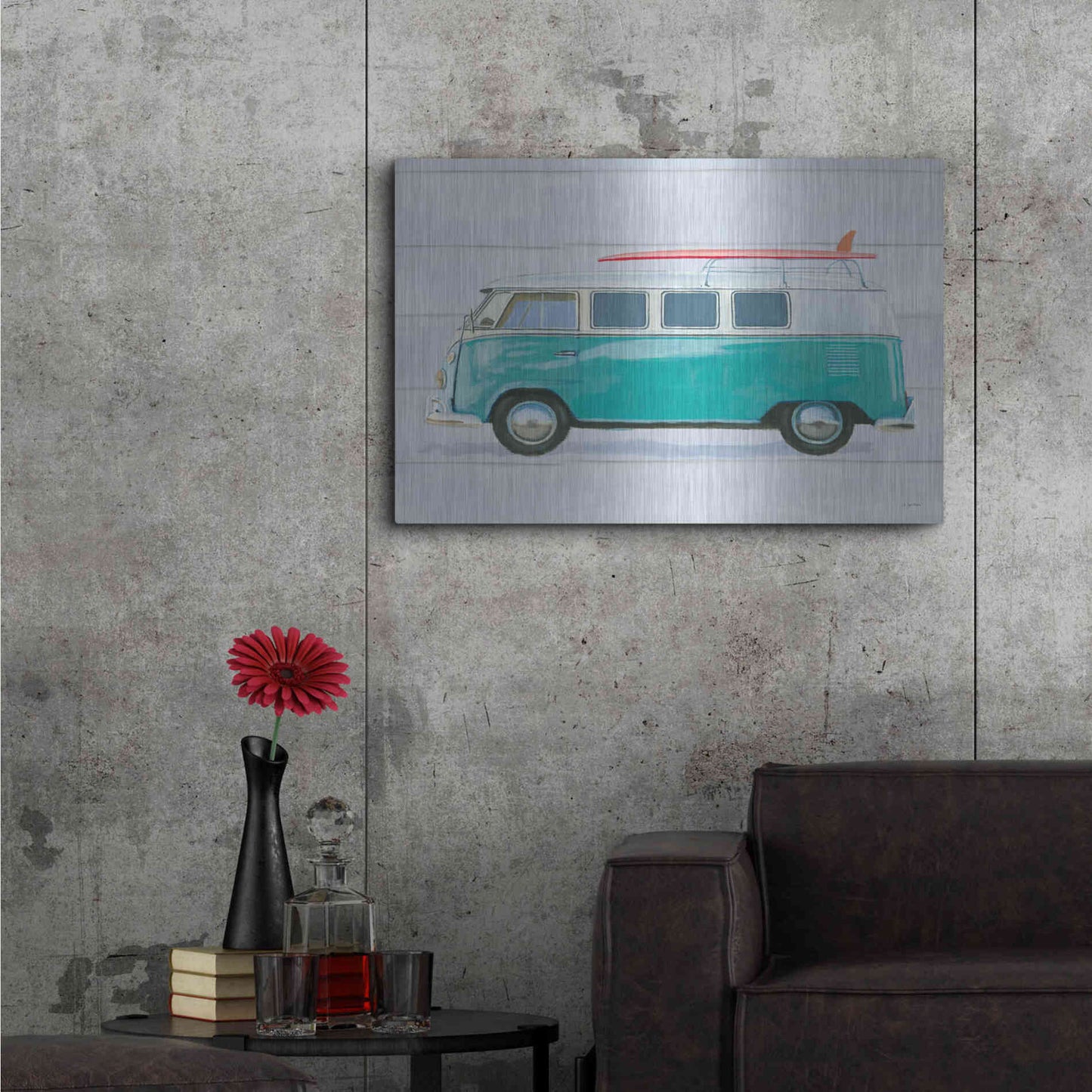 Luxe Metal Art 'Beach Ride X' by James Wiens, Metal Wall Art,36x24