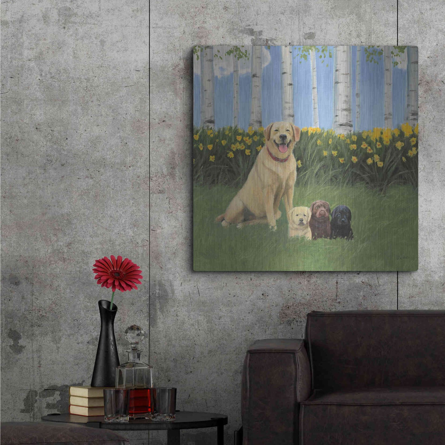 Luxe Metal Art 'Proud Mom' by James Wiens, Metal Wall Art,36x36