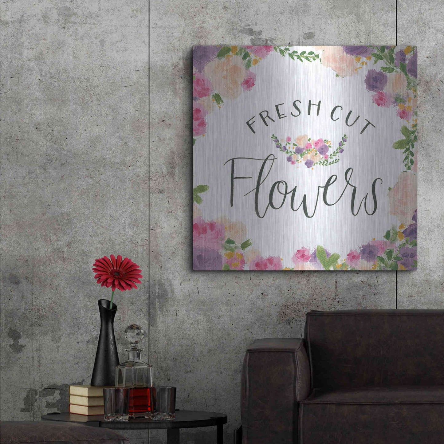 Luxe Metal Art 'Beautiful Country VI' by James Wiens, Metal Wall Art,36x36