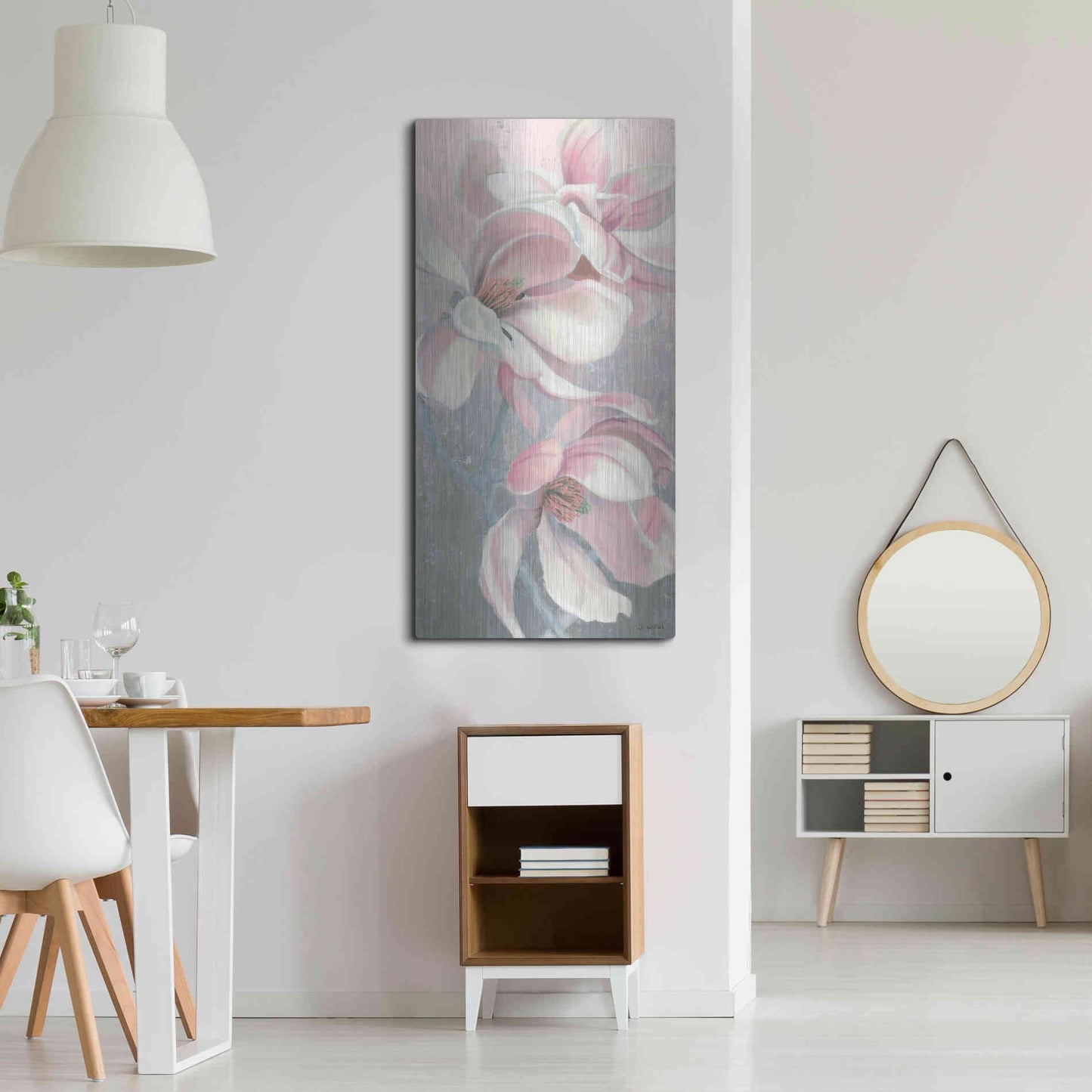 Luxe Metal Art 'Sunrise Blossom I' by James Wiens, Metal Wall Art,24x48