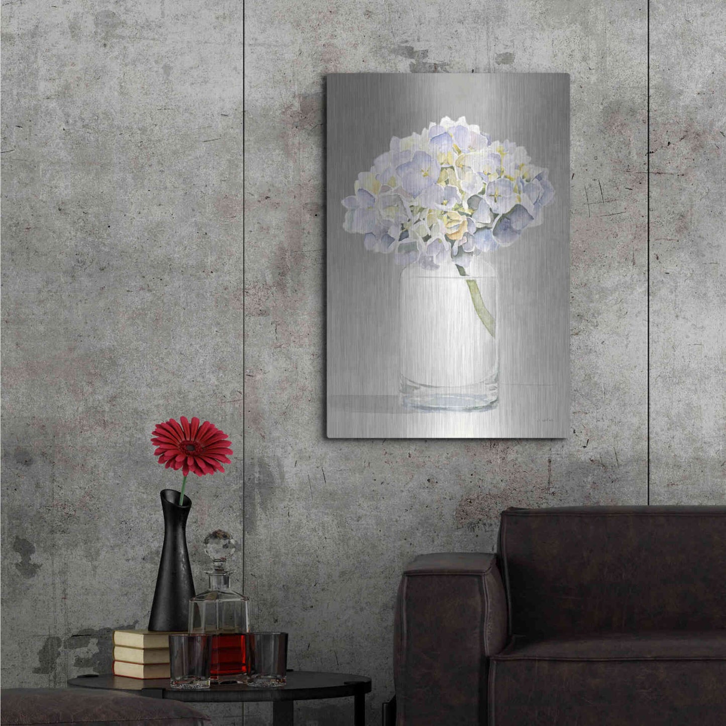 Luxe Metal Art 'Tranquil Blossoms III' by James Wiens, Metal Wall Art,24x36