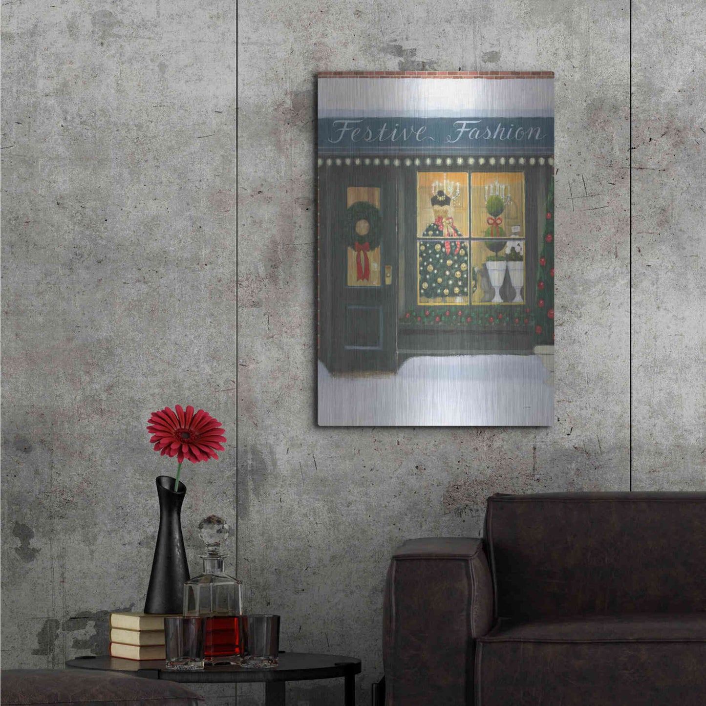 Luxe Metal Art 'Holiday Moments VI' by James Wiens, Metal Wall Art,24x36