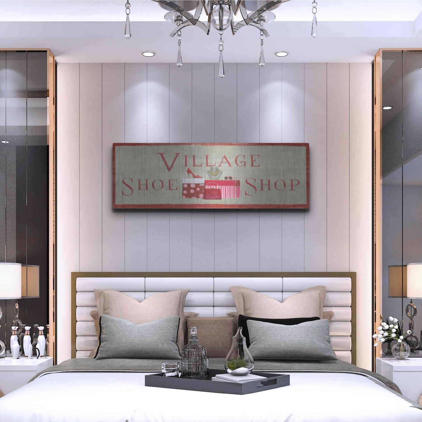 Luxe Metal Art 'Holiday Moments VIII' by James Wiens, Metal Wall Art,48x16