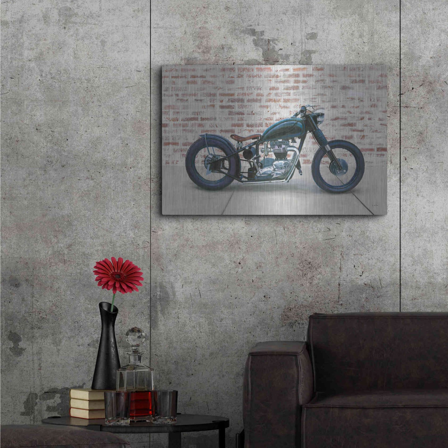 Luxe Metal Art 'Lets Roll I' by James Wiens, Metal Wall Art,36x24