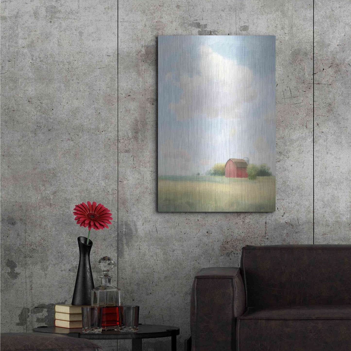 Luxe Metal Art 'Pleasant Pastures' by James Wiens, Metal Wall Art,24x36