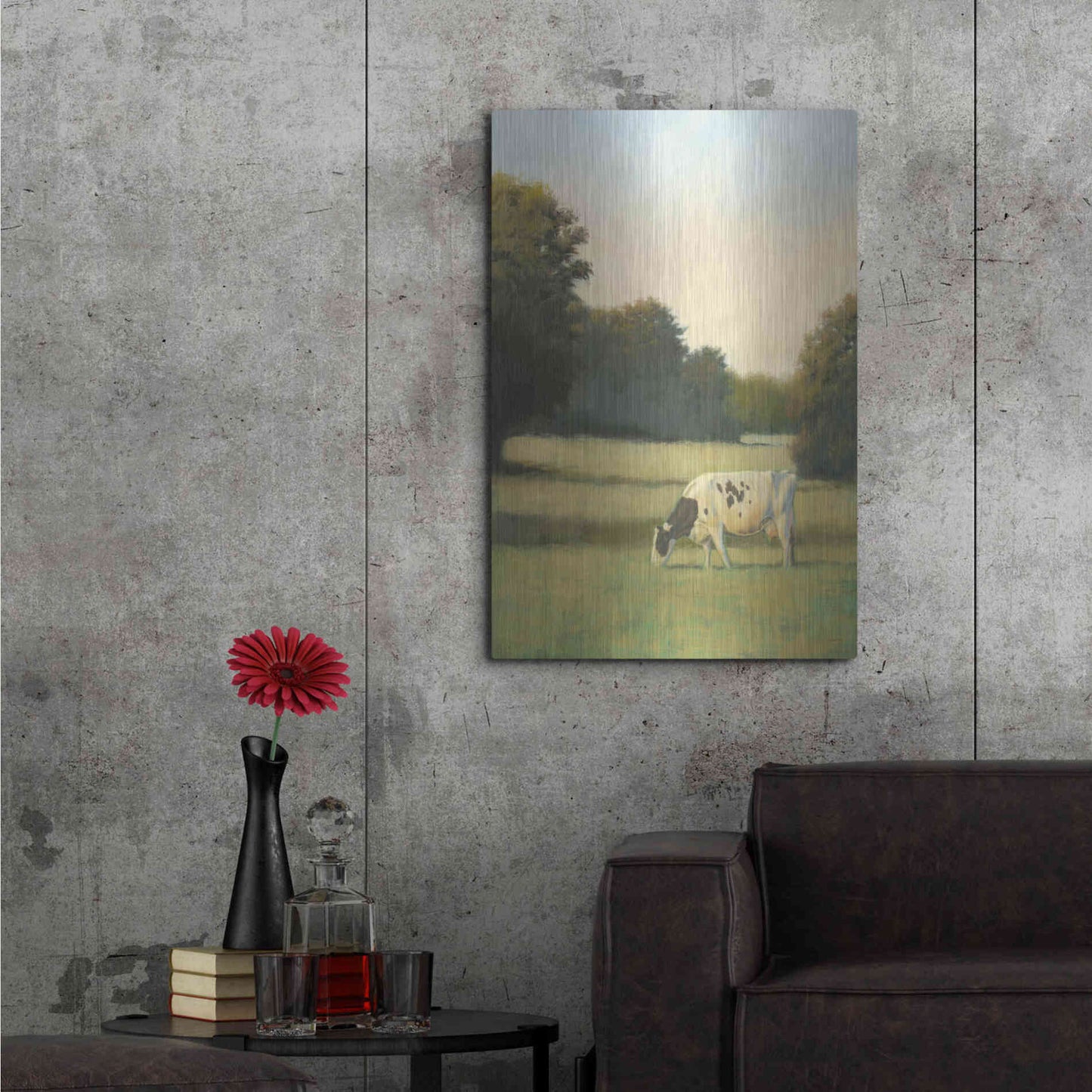 Luxe Metal Art 'Morning Meadows I' by James Wiens, Metal Wall Art,24x36
