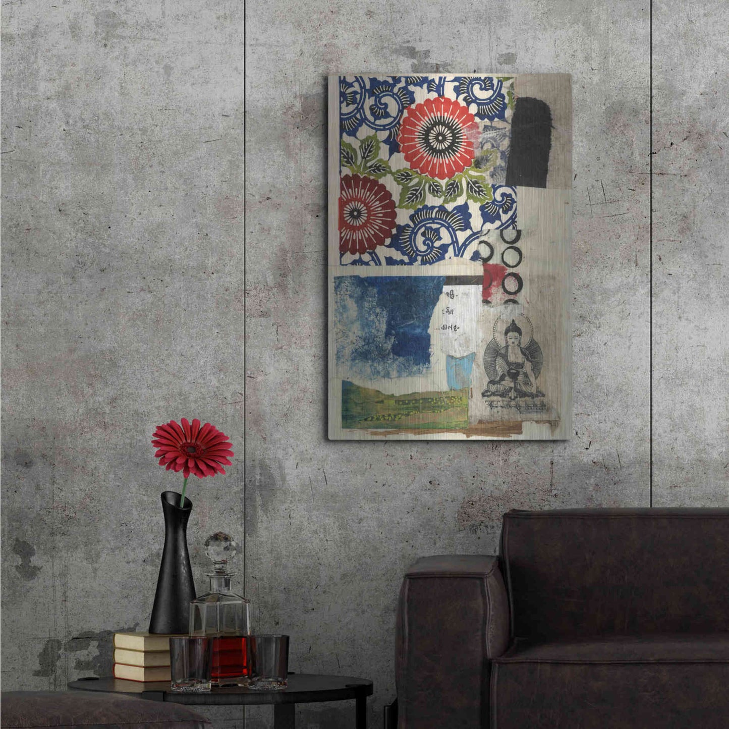 Luxe Metal Art 'Doko 3' by Elena Ray, Metal Wall Art,24x36