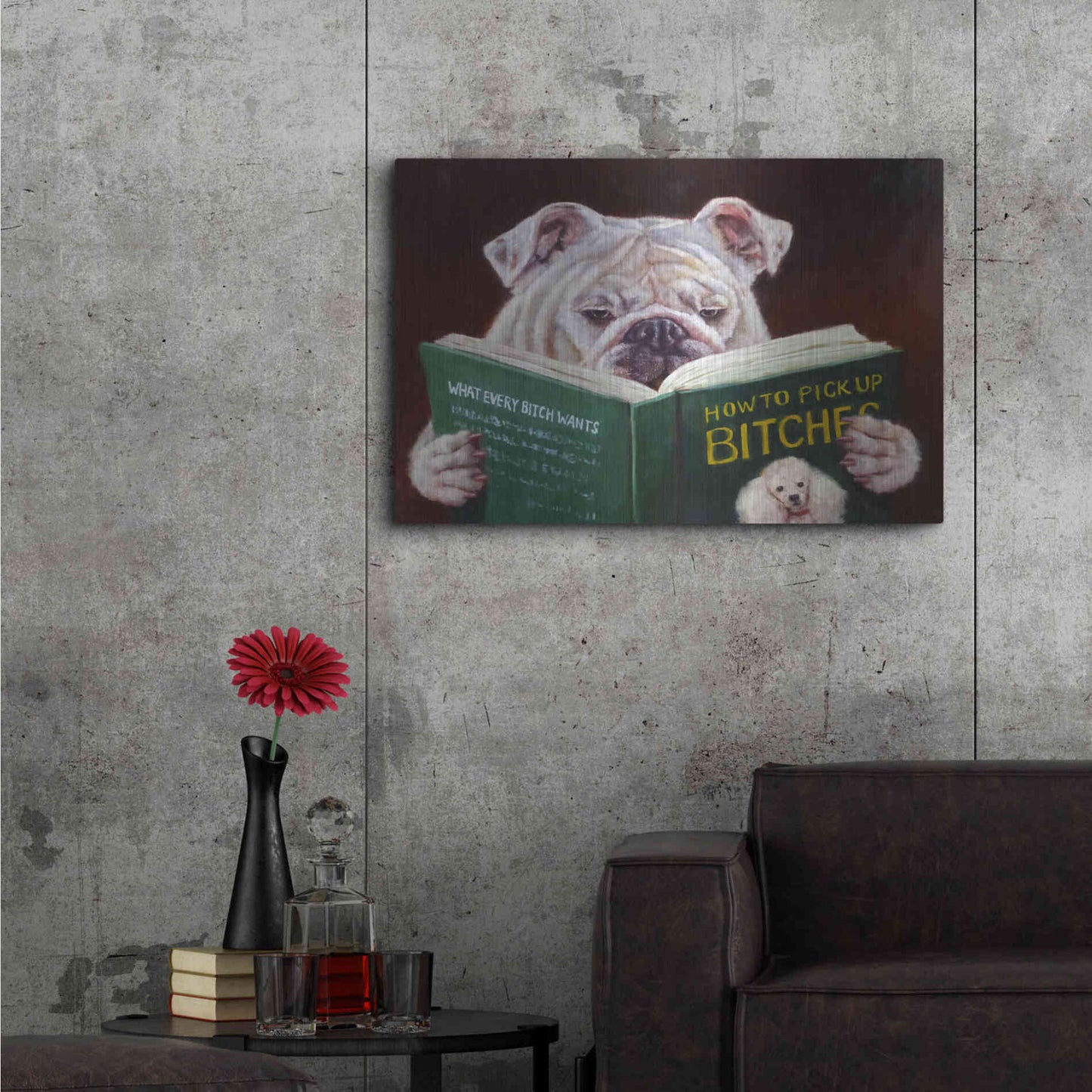 Luxe Metal Art 'Casanova' by Lucia Heffernan, Metal Wall Art,36x24