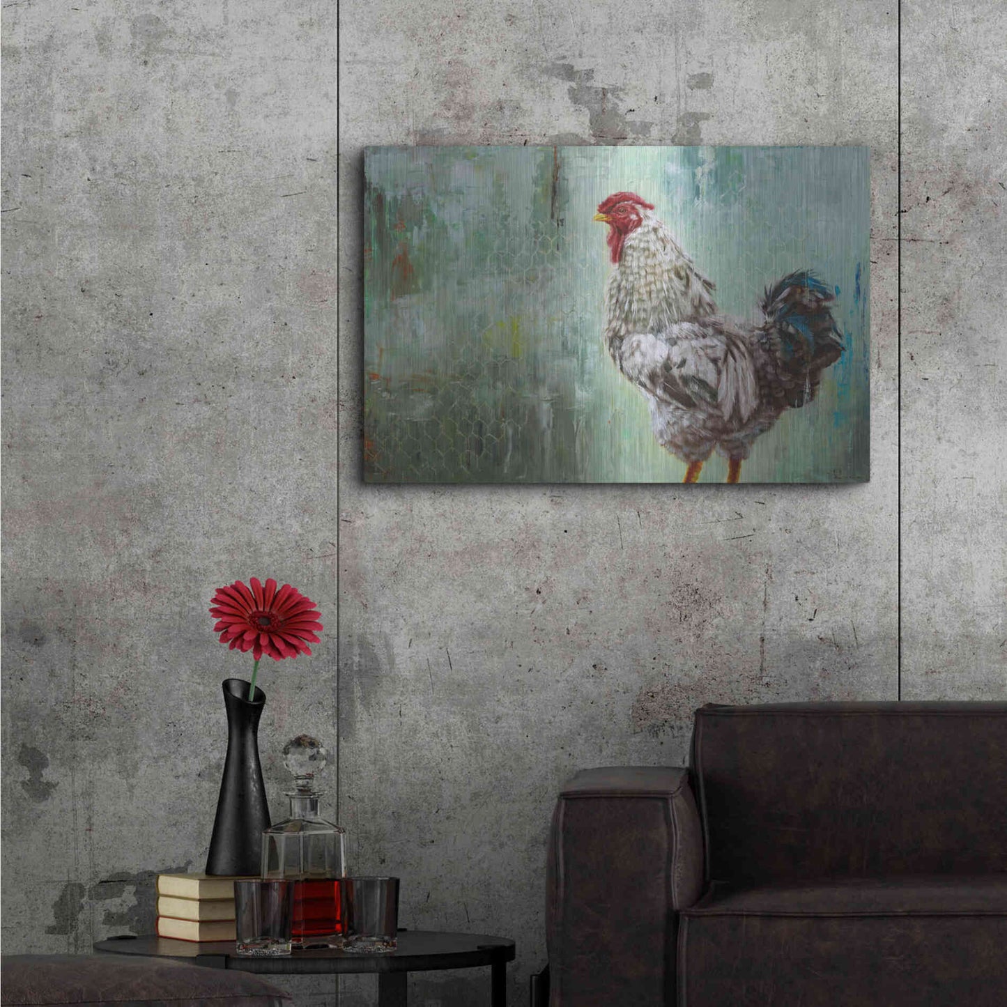 Luxe Metal Art 'The General' by Lucia Heffernan, Metal Wall Art,36x24